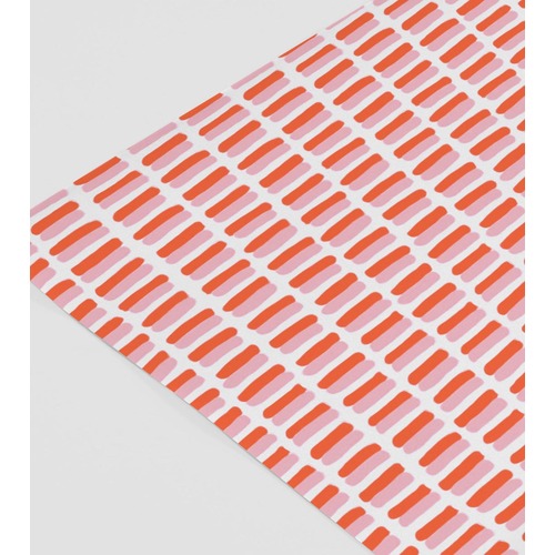 Strokes (Coral/Pink) Single Wrap Sheet