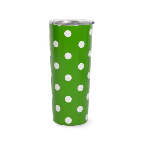 KSNY Stainless Steel Tumbler, Picture Dot (Green)