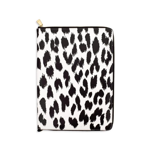 KSNY Notepad Zip Folio, Modern Leopard