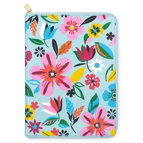 KSNY Notepad Zip Folio, Safari Floral