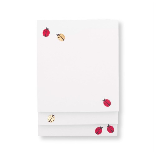 KSNY Stacked Notepad, Ladybug Dot