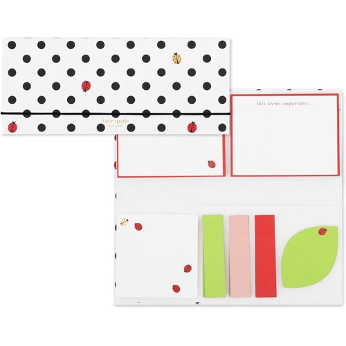 KSNY Sticky Note Folio, Ladybug Dot