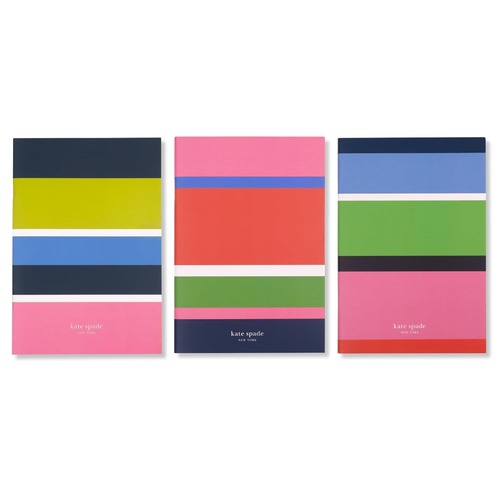 KSNY Triple Notebook Set, Sunny Day Stripe