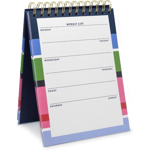 KSNY Weekly List Pad, Sunny Day Stripe