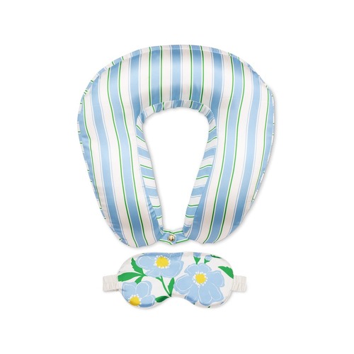 KSNY Neck Pillow and Eye Mask, Sunshine Floral