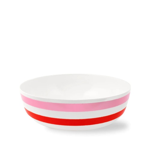 KSNY Melamine Serving Bowl, Adventure Stripe