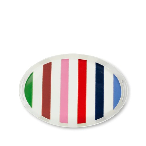 KSNY Melamine Serving Tray, Adventure Stripe