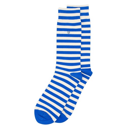 Harbour Stripes Blue/White Socks - Medium