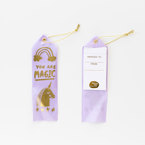 Award Ribbon Note - You Are Magic Unicorn