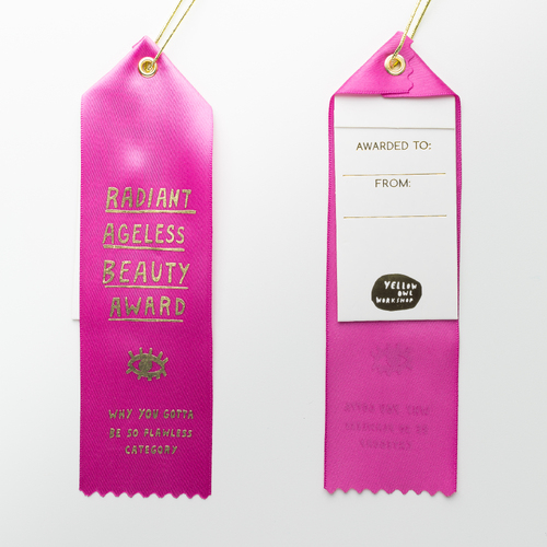 Award Ribbon Note - Radiant Ageless Beauty Award