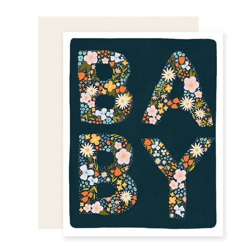 Floral Baby Letters