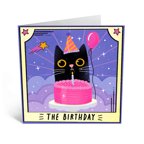 The Birthday Cat Tarot Card 