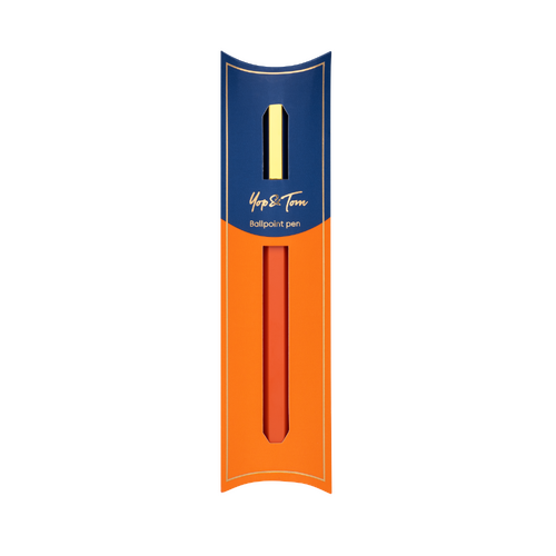 Contrast Ball Point Pens - Navy/Orange