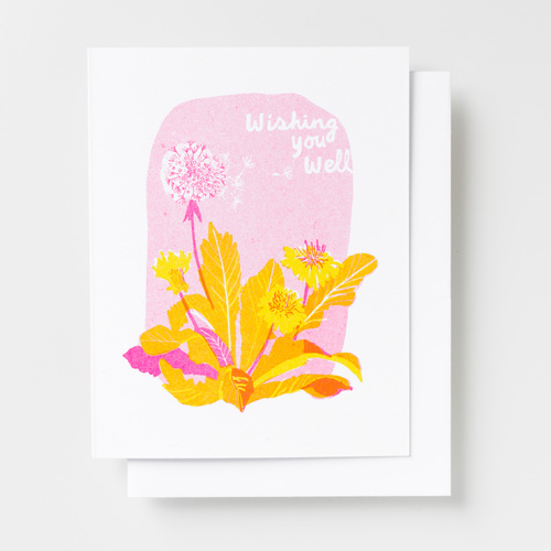 Risograph Card - Wishing You Well