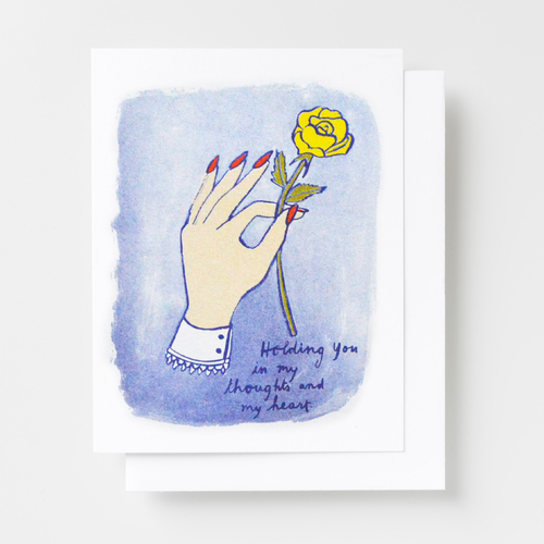 Risograph Card - Holding You in my Thoughts