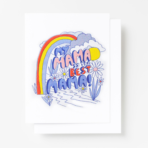 Risograph Card - Best Mama