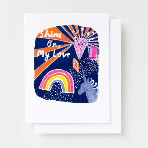 Risograph Card - Shine On My Love