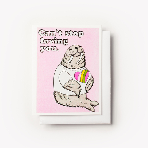 Risograph Card - Can't Stop Loving You