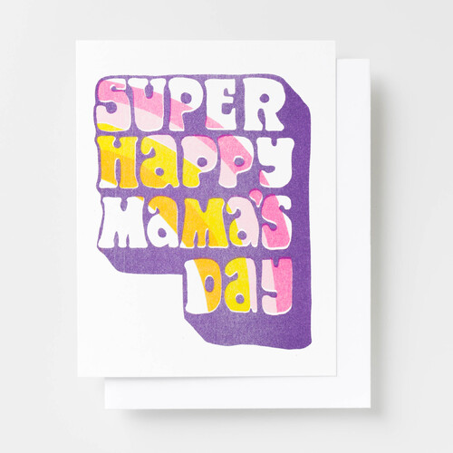 Risograph Card - Super Happy Mamas Day