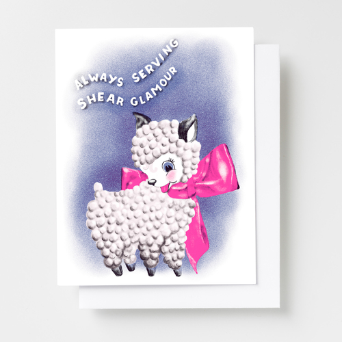 Risograph Card - Always Serving Shear Glamour