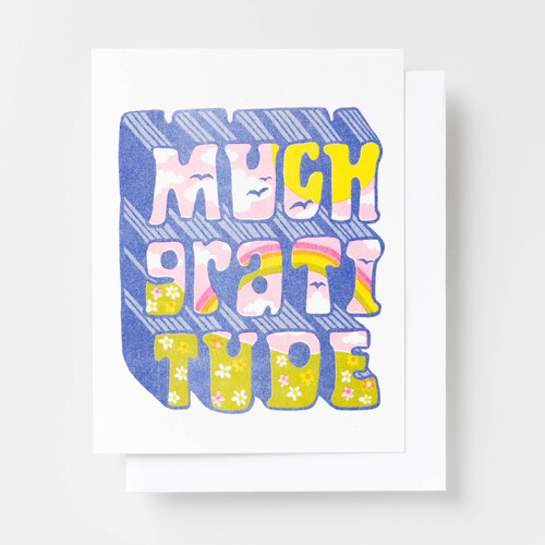 Risograph Card - Much Gratitude