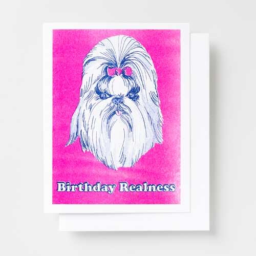 Risograph Card - Birthday Realness