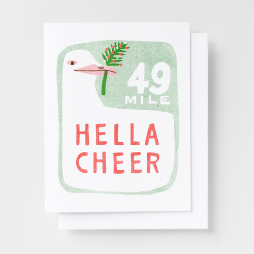 Risograph Card - Hella Cheer