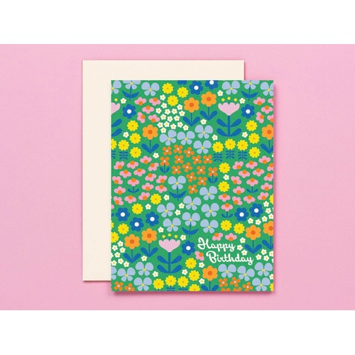 Birthday Meadow Floral Birthday card