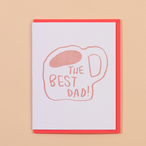 Dad Mug Letterpress Card
