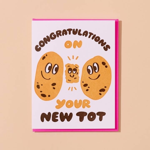 New Tot New Baby Letterpress Card