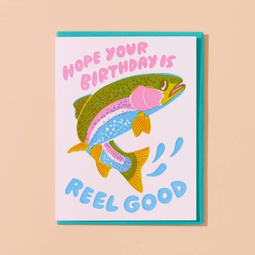 Reel Good Birthday Letterpress Card