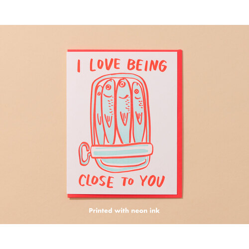 Sardine Love Letterpress Card