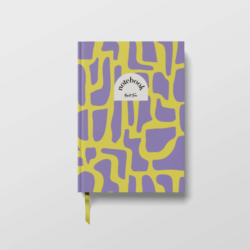 Graphic Lined Notebook - Purple Islands