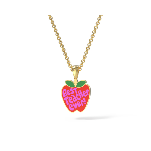 Teacher Apple Pendant