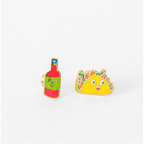 Taco & Hot Sauce Earrings