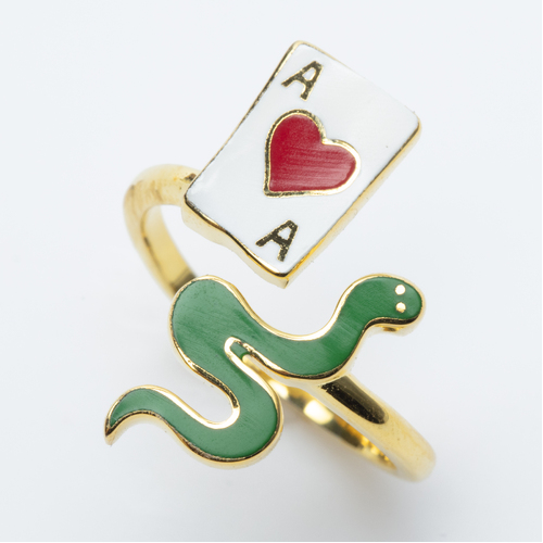 Ring - Ace of Hearts & Snake