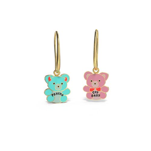 Drop Earrings - Psycho/Cry Baby Teddies