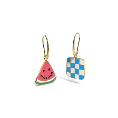 Drop Earrings - Watermelon Picnic