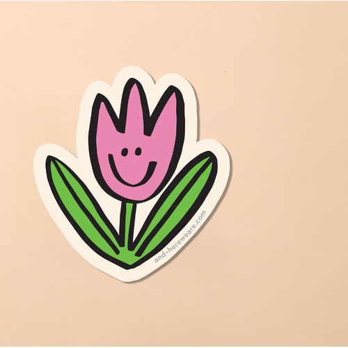 Happy Tulip Sticker