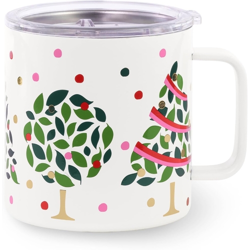 KSNY Stainless Steel Mug, Evergreen Confetti